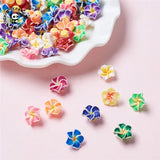 Polymer Clay Plumeria Flower Beads for Jewelry Making - Assorted Sizes