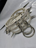 Punk Gothic Spiked Spikes Heavy Duty 3 Row Layered O Ring Choker