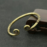 Copper Monkey King Hoop Bangle Antique Brass Bracelet