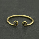 Copper Monkey King Hoop Bangle Antique Brass Bracelet