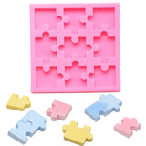 Puzzle Piece Mold Silicone Crayons Maker DIY Pendant Making Art Craft Tools