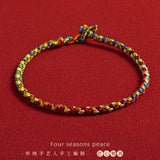 Rainbow String Bracelet for Men Women Lucky Protection Matching Bracelets