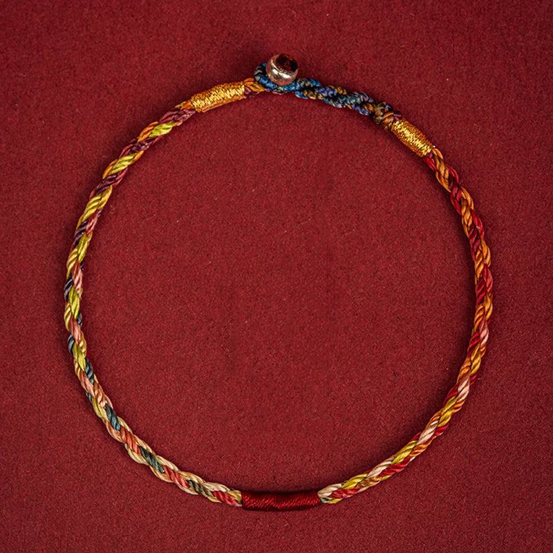 Rainbow String Bracelet for Men Women Lucky Protection Matching Bracelets