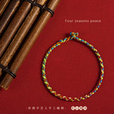 Rainbow String Bracelet for Men Women Lucky Protection Matching Bracelets