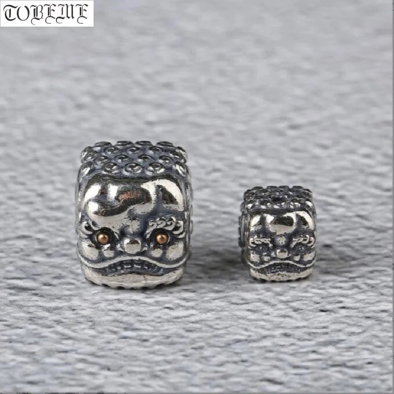 925 Silver Fengshui Pixiu Beads Sterling Silver Lucky Beast Loose Beads