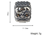 925 Silver Fengshui Pixiu Beads Sterling Silver Lucky Beast Loose Beads