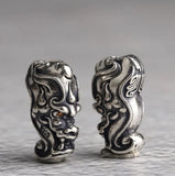 925 Silver Power Dragon Beads Sterling Silver DIY Jewelry Findings