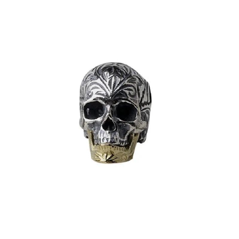 925 Silver Skull Beads Sterling Silver Skeleton Loose DIY Jewelry Findings