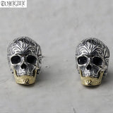 925 Silver Skull Beads Sterling Silver Skeleton Loose DIY Jewelry Findings