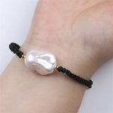 Baroque Pearl Charm Bracelet for Women