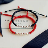 925 Silver Red Thread Bracelet Women