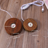 Resin Art Wood LED Light Display Base