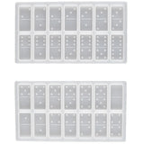 Domino Silicone Mold for Jewelry Making Epoxy Resin Craft
