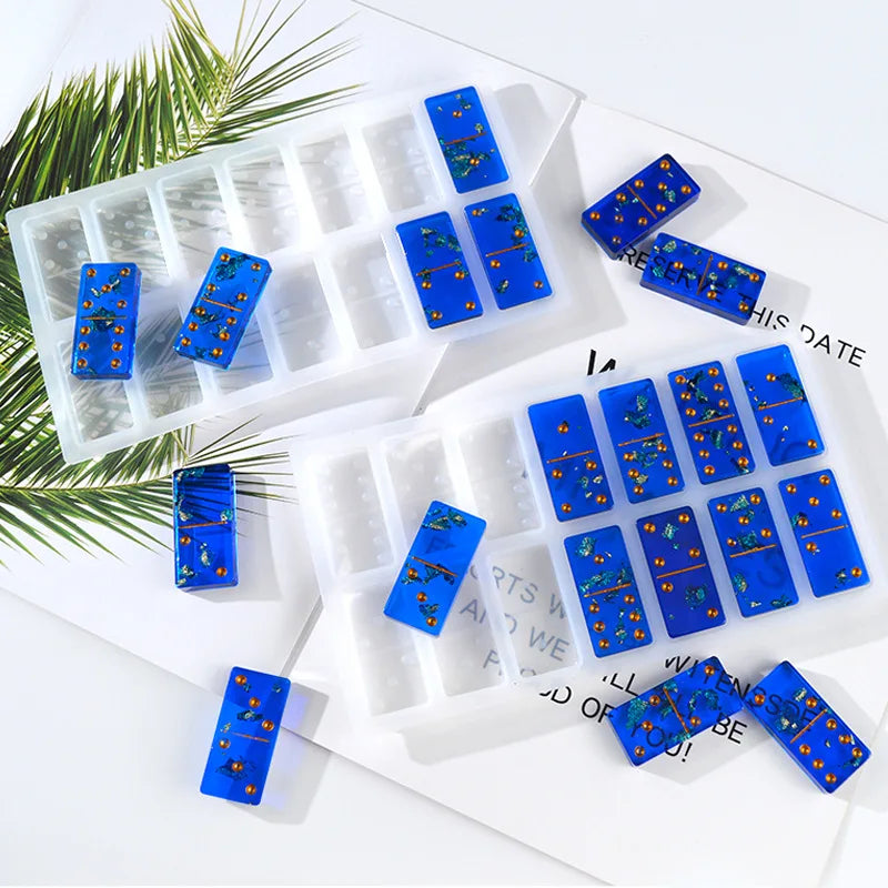 Domino Silicone Mold for Jewelry Making Epoxy Resin Craft