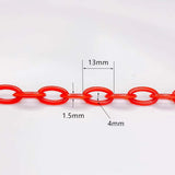 Resin Plastic Oval Cord Chain Rope Pendant Necklace Bracelet Charms