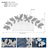 Rhinestone Flower Hair Combs Clips Bridal Wedding Hair Accessories