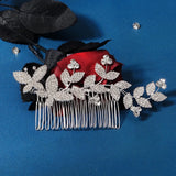 Rhinestone Flower Hair Combs Clips Bridal Wedding Hair Accessories