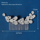 Rhinestone Flower Hair Combs Clips Bridal Wedding Hair Accessories