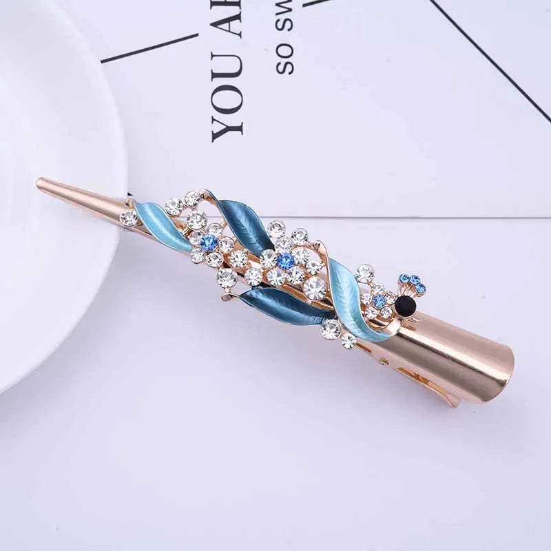 Crystal Tiara Headband Wedding Accessories Opal Flower Hair Clip