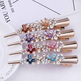 Crystal Tiara Headband Wedding Accessories Opal Flower Hair Clip