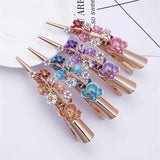 Crystal Tiara Headband Wedding Accessories Opal Flower Hair Clip