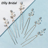 Rhinestone Hair Forks Pins Jewelry Pearl Bridal Wedding Accessories