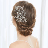 Rhinestone Headband Wedding Hair Accessory Silver Bride Headpiece
