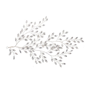 Rhinestone Headband Wedding Hair Accessory Silver Bride Headpiece