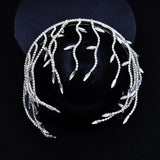 Crystal Bridal Hair Accessory Wedding Head-Piece Tiara for Bride
