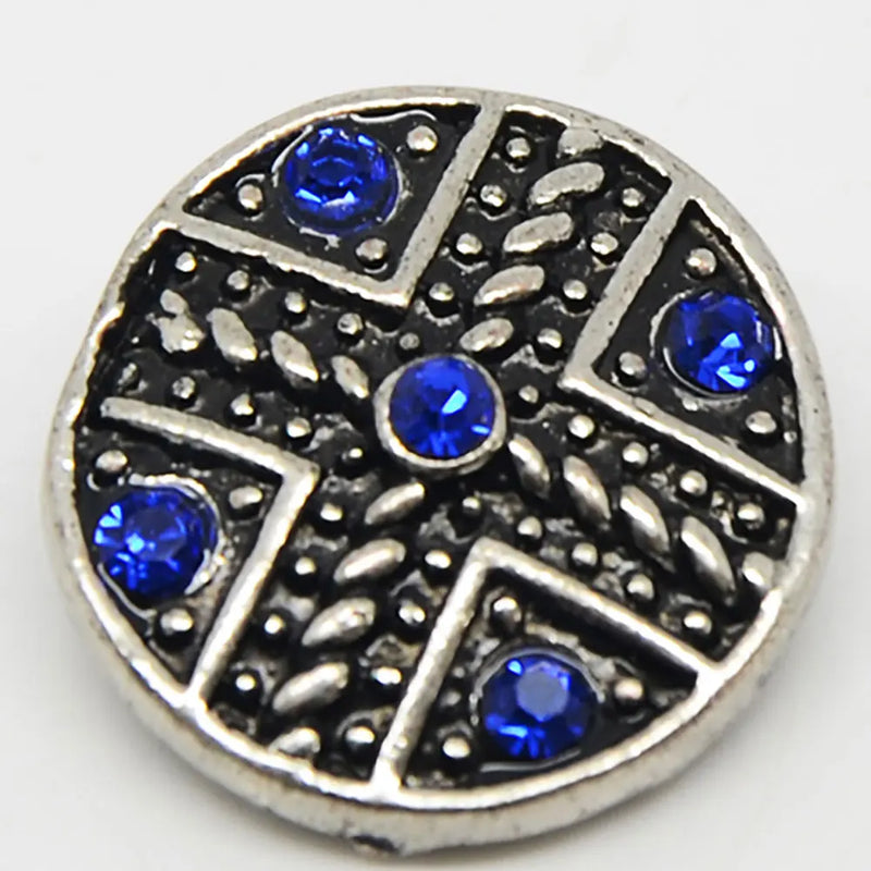 Rhinestone Paved Snap Button for DIY Jewelry