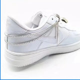 Rhinestone Tassel Shoe Chain Necklace Jewelry Crystal Letter Pendant Shoes Decor