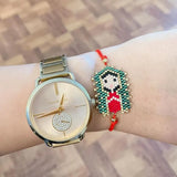 Mexican Flag Beaded Bracelet, Family Bracelet