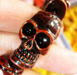 Rock Skull Bead Biker Bracelet Bangel Adjustable Rope