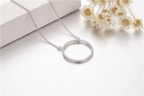 Hollow Necklace for Women Zircon Cz 925 Engagement Pendant