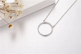 Hollow Necklace for Women Zircon Cz 925 Engagement Pendant