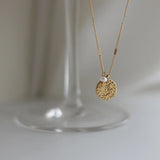 Round Freshwater Pearls Pendant Necklace Waterproof 18K Plated Jewelry