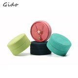 High-quality Round Velvet Pendant Necklace Storage Ring Box
