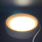 Wooden LED Night Light Dispaly Base for 3D Crystal Glass Resin Art Ornaments