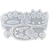 Self-Defense Keychain Resin Mold Anti-Wolf Knuckles Silicone Mold