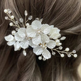 Shell Flower Hair Accessories Beads Pearl Headdress Leaf Headbands