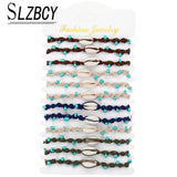 Shell Charm Bracelet Bohemian Beach Jewelry Adjustable Braided Rope Chain