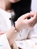 Solid Open Bangle Silver Bracelet for Women