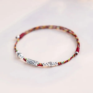 Silver Koi Fish Lucky Bracelets Women Girls Bangles Anklet