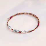 Silver Koi Fish Lucky Bracelets Women Girls Bangles Anklet