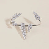 18K Plated CZ Hand Bracelet Women Wedding Party Handpiece
