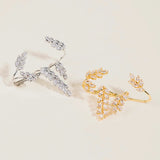 18K Plated CZ Hand Bracelet Women Wedding Party Handpiece