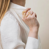 18K Plated CZ Hand Bracelet Women Wedding Party Handpiece