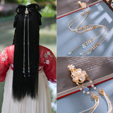 Tassel Hairpin Rhinestone Headwear for Hanfu Cosplay