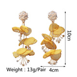 Simulated Pearl Dangle Earrings Vintage Fairy Jewelry