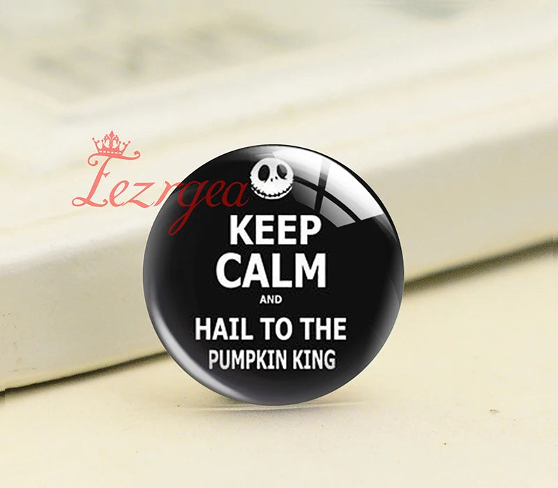 Skull Halloween Party Witch Boo Ghost Glass Cabochons
